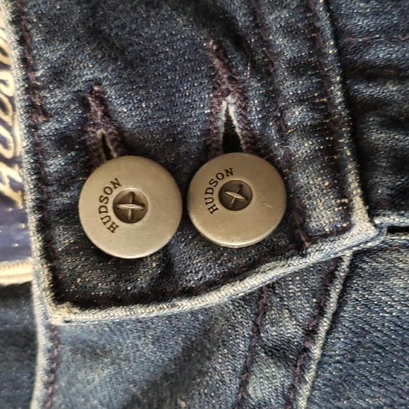 Hudson Curvy Low Rise Boot Cut Jeans With Lace Size 30 - Picture 3 of 15